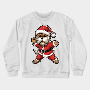 Cartoon Christmas Shih Tzu Dog Dancing Crewneck Sweatshirt